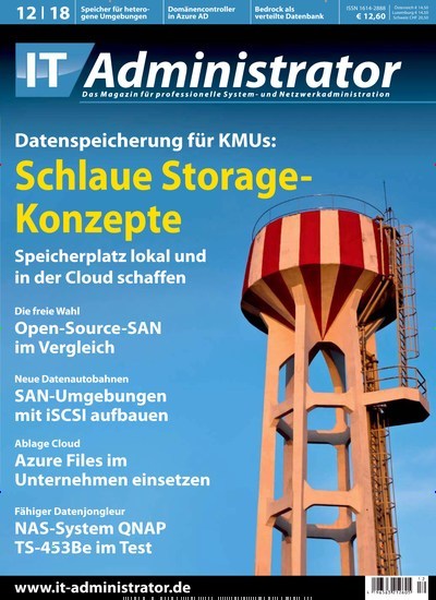 IT Administrator - epaper Titelbild Ausgabe 12/2018 (2112083)